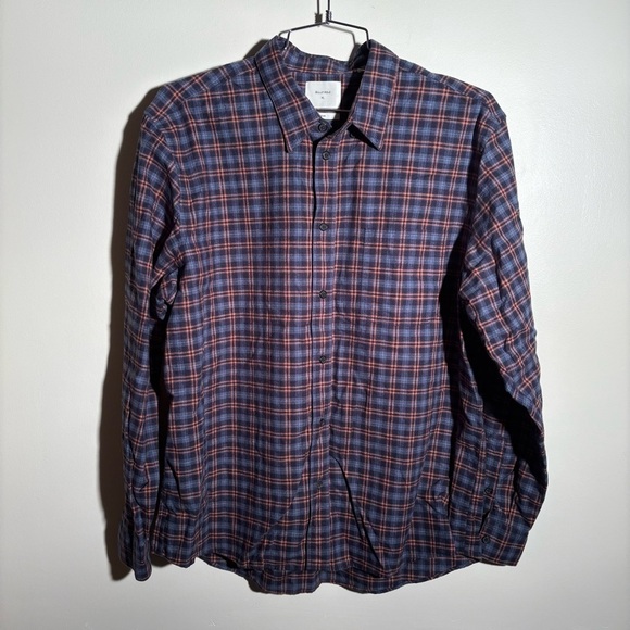 Billy Reid Standard Fit Cotton/Linen Button Down Shirt - Picture 1 of 8